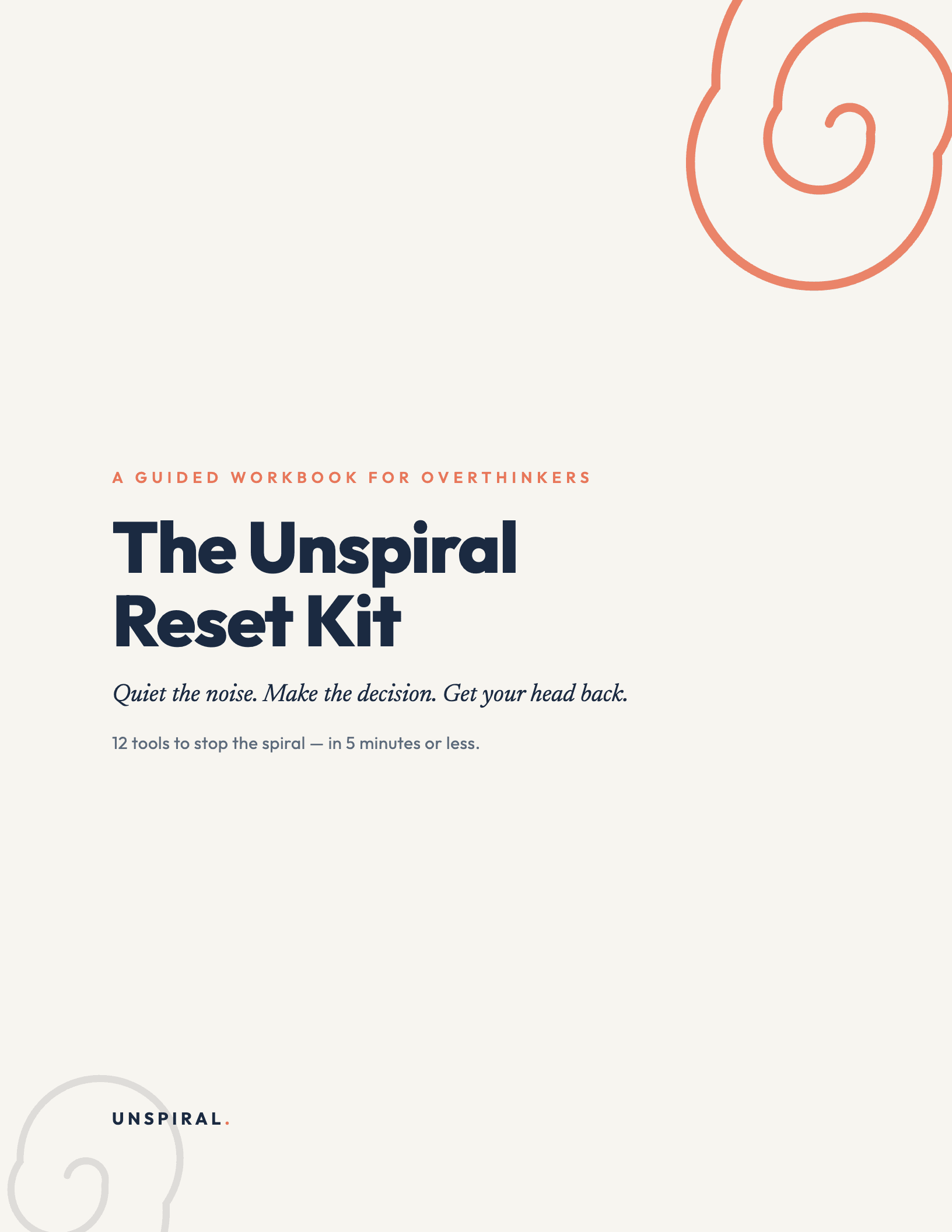 The Unspiral Reset Kit cover