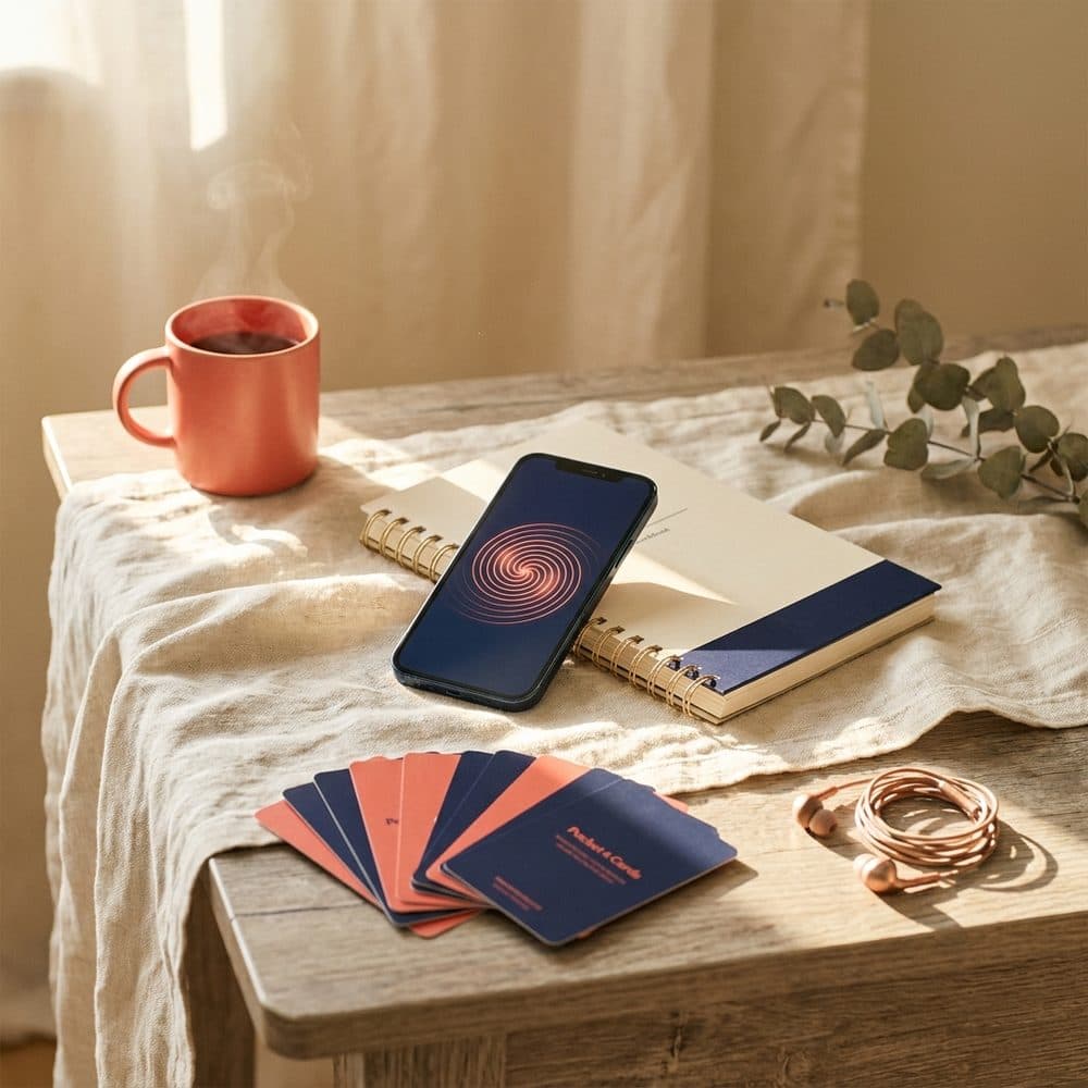 The Unspiral Reset Kit on a phone